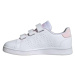 Dievčenská rekreačná obuv ADIDAS Advantage Court K cloud white cloud white clear pink