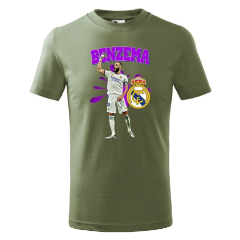 Detské tričko s potlačou Karim Benzema - tričko pre milovníkov futbalu