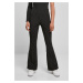 Women's Flared Pin Stripe Trousers Black/White