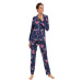 Dámske pyžamo 20232-100-2 tm. modré vzor - Pastunette