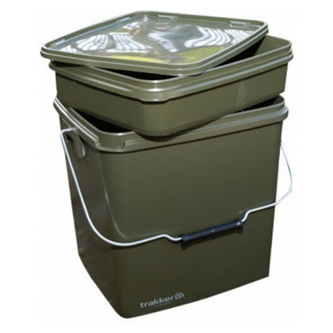 Trakker plastový box na krmenie – olive square container 13l