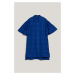 Šaty Karl Lagerfeld Sslv Embroidery Shirt Dress Dazzling Blue