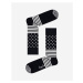 Happy Socks Black & White Ponožky 4 páry Čierna Biela