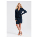 Look Made With Love Woman's Dress 743 Beatrice Navy Blue