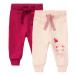 lupilu® Chlapčenské/dievčenské tepláky pre bábätká, 2 kusy (ružovofialová/ružová)