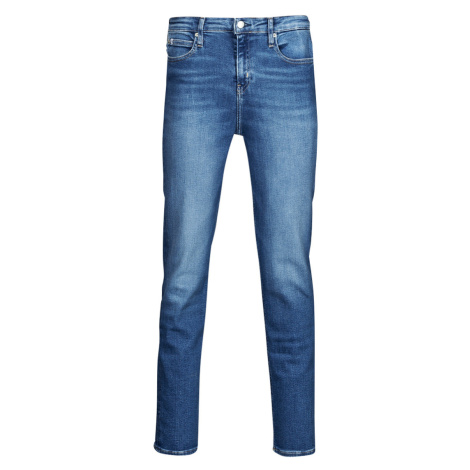 Calvin Klein Jeans  HIGH RISE SLIM  Džínsy Slim Biela