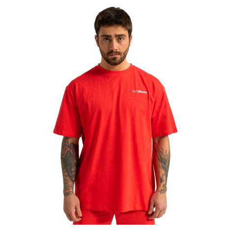 GymBeam Pánske tričko Oversized Limitless Hot Red M