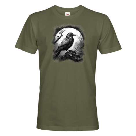 Pánské tričko s potlačou vrany