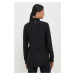 Košeľa Armani Exchange dámska, čierna farba, regular, s klasickým golierom