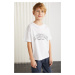 GRIMELANGE Paddy Boys 100% Cotton Printed Short Sleeve Relaxed Fit White T-shirt
