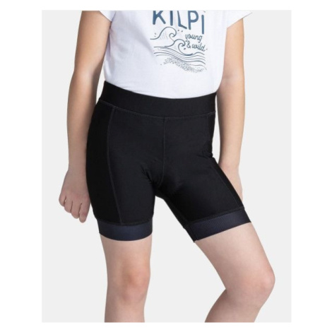 Kids cycling shorts KILPI PRESSURE-J black