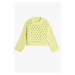 Koton Openwork Sweater Knitwear Round Neck