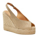 Castañer Espadrilky Barbara/8Ed/032 023409 Zlatá