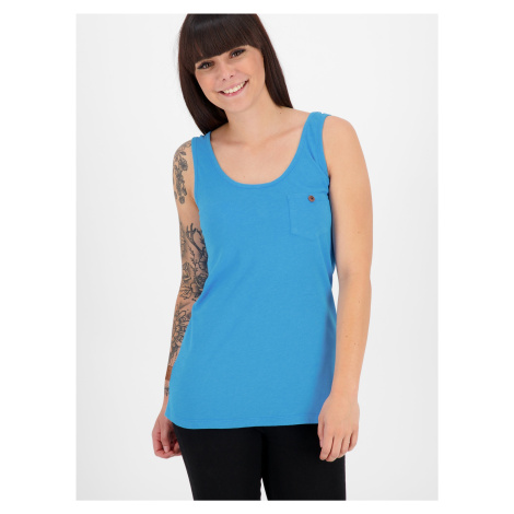 Blue women's tank top with pocket Alife and Kickin - Women's