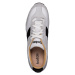 Botas Authentic Shadow - Pánske kožené tenisky / botasky bielo- Pánskešedo- Pánskečierne, ručná 