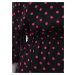 Ružovo-čierne bodkované šaty Dorothy Perkins