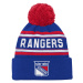 New York Rangers detská zimná čiapka Jacquard Cuffed Knit With Pom