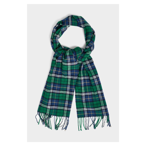 ŠÁL GANT MULTI CHECK SCARF FOREST GREEN