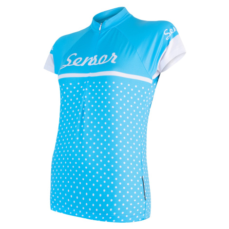 Women's Cycling Jersey Sensor Cyklo Dots Blue