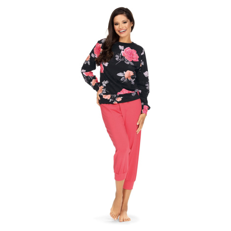 Dámske pyžamo Lorin P-1568 Farba: Čierna