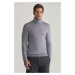 SVETER GANT EXTRAFINE MERINO WOOL TURTLENECK GREY MELANGE