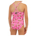 Jednodielne plavky Hanalei 100 ružové fluo