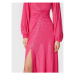 ROTATE Koktejlové šaty Sequins RT1959 Ružová Regular Fit