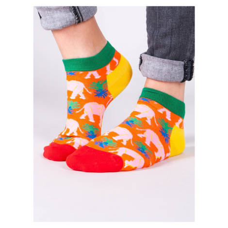 Yoclub Unisex's Ankle Funny Cotton Socks Patterns Colours SKS-0086U-A300