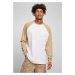 Organic Oversized Raglan Long Sleeve White/Beige