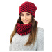 Kamea Hat&Scarf K.19.257.21 Červená