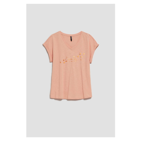 WOMEN'S T-SHIRT L-TS-4036 D.Pink Moodo