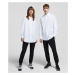 Košeľa Karl Lagerfeld Unisex Poplin Shirt Biela