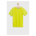 Detské tričko CMP zelená farba, jednofarebný