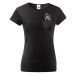 Dámské tričko Black and Tan Coonhound v kapsičce - kvalitní tisk a rychlé dodání