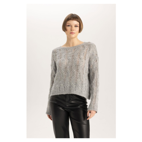 DEFACTO Relax Fit Crew Neck Knitwear Sweater