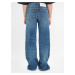 Modré dievčenské široké džínsy modrá Calvin Klein Jeans