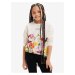 Beige Girly Floral Sweatshirt Desigual Xenia - Girls