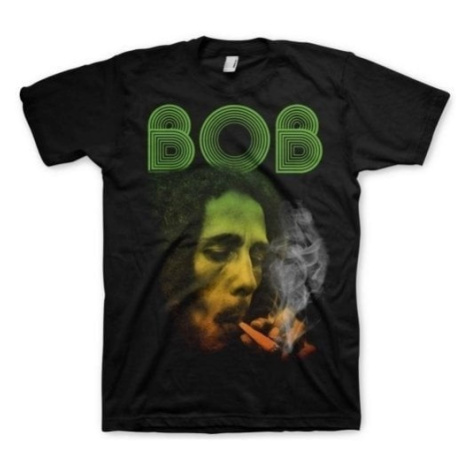 Bob Marley Tričko Smoking Da Erb Black