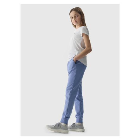 Girls' jogger sweatpants 4F - denim