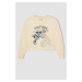 DEFACTO Girls Disney Mickey Mouse &friends Crew Neck Sweatshirt