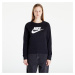 Mikina Nike Sportswear Essential Hybrid Crewneck Black/ White