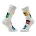 Happy Socks Ponožky Vysoké Unisex The Beatles BEA01-1300 Béžová