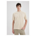 DEFACTO Oversize Wide Pattern Crew Neck Short Sleeve T-Shirt