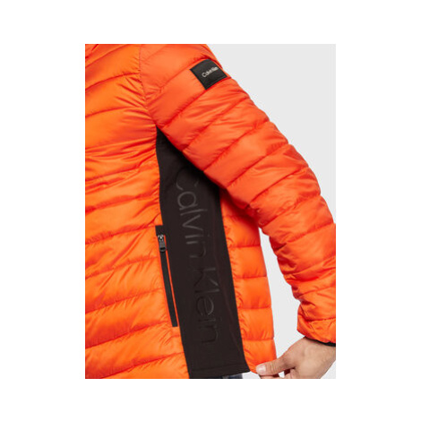 Calvin Klein Vatovaná bunda Recycled Side K10K108291 Oranžová Regular Fit
