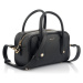 KABELKA GANT ICONIC MINI LEATHER BAG BLACK