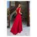 Červené šaty s viazaním na ramenách Camila