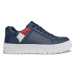 Tommy Hilfiger Sneakersy Flag Low Cut Lace-Up Sneaker T3X9-33356-1355 S Tmavomodrá