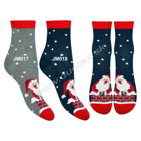 STEVEN Vianočné ponožky Steven-014V-017 JM018-tm.modrá