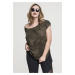 Women's T-shirt Camo Back Shaped Olive camo