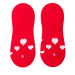 Neviditeľné ponožky Feetee Hearts red